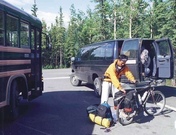 Bikes are allowed on the road at Denali Park